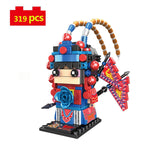 City Creator Spring Festival Series Chinese Traditional Culture Art Performance Qin YI Wu Dan Hua Dan Building Blocks toys