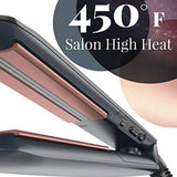 Professional Keratin Hair Straightener S8590 Flat Iron Hair Straightening Styling Tools Ceramic Plates Crimper 450F Temperature