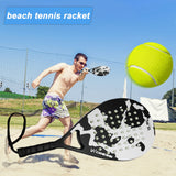 Carbon Fiber BeachTennis Racket Paddle Tennis Rackets with Carry Bag Carbon Fiber Grit Face with EVA Memory Foam Core Full