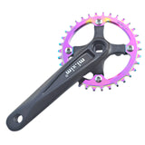 Mi.Xim Single Speed Bike Crankset with Chainring 130 BCD Bicycle Crank Parts Fixed Gear Bike Chainwheel Set