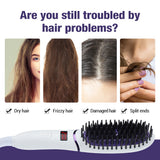 Electric Hot Comb Professional Hair Straightener Heating Hair Straightening Brush Styling Hair Comb Negative Lon Hair Curler