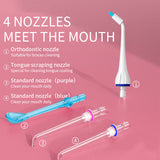 Oral Irrigator USB Rechargeable Water Flosser Portable Dental Water Jet Teeth Whitening Dental Irrigators Braces Teeth Cleaner