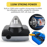 Electric Air Pump 20PSI 110W 12 Volt Quick Air Inflator with LED Digital Display for Inflatable Stand Up Paddle Board Boat