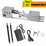 Mini Lathe Beads Machine Miniature Buddha Pearl Lathe DIY Woodworking Buddha Pearl Lathe Machine Drill Rotary Tool 12V/24V
