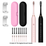 Sonic Electric Toothbrush Ultrasonic Automatic USB Rechargeable IPX7 Waterproof Whitening Teeth Tooth Brush Head Holder Adult