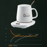 USB Coffee Cup Warmer 3 Temperature Settings Beverage Mug Warmer for Cocoa Tea Water Milk for Home Office Desk Use Heating Plate