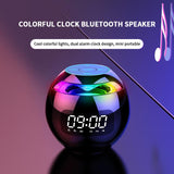 Rechargeable Bluetooth 5.0 Speaker Wireless Sound Box With LED Display Alarm Clock Hifi MP3 Music Play Compatible With TF Card