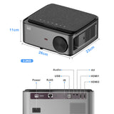 Thundeal GA828 Full HD Projector Native 1920x1080P Projetor WIFI Android 9.0 Smart Phone Video Beamer LED 3D Home Theater Cinema