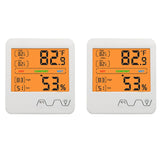 Hygrometer Indoor 2 Pack Max Digital Humidity Monitor Thermometer & Humidity Gauge with Ultra-Large Screen for Room