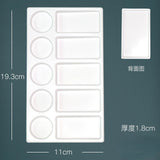Oval/Square/Wave Palette High Quality Imitation Ceramic Material Watercolor Palette Variety of Styles Smooth and Durable Edges