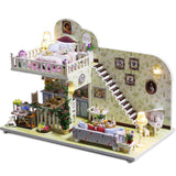 10 Kinds DIY Doll House with Furniture Children Adult Miniature Wooden DollHouse Construction Model Building Kits Doll house Toy