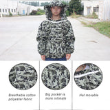 Beekeeping Clothing Professional Veil Camouflage Unisex Home Supplies Protective Suit Apiculture Anti Bee Summer Farm With Hood