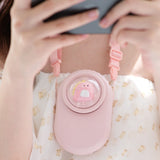 HAEGER-Portable Mini Handheld Air Cooling Fan Personal Hanging Neck Fan USB Sports Fan Necklace Air Cooler for Travel