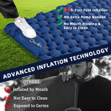 Outdoor 2 Person Camping Mat with Air Pillow Portable Air Mattress Waterproof Backpacking Sleeping Pad For NatureHike Camping