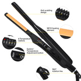 2 In 1 Hair Straightener Curler Short Hair Mini Hair Straightening Small Flat Iron Men Beard Straightening Thinnest Wool Curls