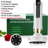 Electric Cupping Therapy Set Rechargeable Cupping Gua Sha Massager Anti Cellulite Beauty Health Body Slimming Scraping Massager
