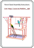 Bird Perches Nest Play Stand Gym Parrot Playpen Playstand Swing Bridge Wood Climb Ladders Wooden Conures Parakeet Macaw African