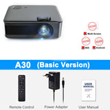 Salange LED Mini Projector A30 Support 1080P Full HD HDMI-Compatible USB Video Audio Portable Home Media Video Player Beamer