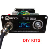 T12 STC-OLED soldering Station iron DIY parts kits T12-952 Digital Temperature Controller Soldering iron with Metal case