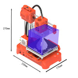 K7 Supper Mini Desktop 3D Printer 100x100x100mm No Heated Bed FDM One-Key Printing with TF Card PLA Sample Filament auto slice