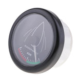 1 Set 52mm Yacht Marine Rudder Angle Indicator Gauge with Mating Sensor 0-190 ohm- Black  (12V/24V)