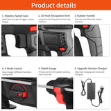 21V Brushless Heavy Duty 4 Function Rotary Hammer Drill 1 Inch SDS-plus Adjustable Grip 980 RPM Cordless Drill Demolition Kit