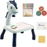 24 Kinds Projection Drawing Board Kids Drawing Projector Table Baby Montessori Toy Boy Girl Children Christmas Gift 2022 New Toy