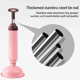 Manual Vacuum Toilet Pipe Plunger Silicone Super Suction Cups Quickly Unblock Household Toilet Sewer Dredging Plunger Dredge Too