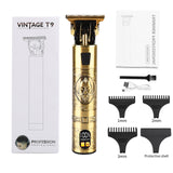 LCD Hair Clippers Professional Hair Cutting Machine Hair Beard Trimmer For Men Barber Electric Shaving T-Outliner Men