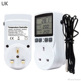 16A  Multi-Function Thermostat Digital Temperature Controller Socket Outlet w/ Timer Switch Sensor Probe Heating Cooling F20 21