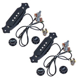 2sets Pre-Wired Cigar Box Guitar Pickup with Volume &amp; Tone for electric guitar