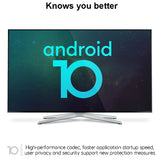 Android 10.0 KH3 TV Box 2GB 16GB Allwinner H313 Quad Core 2.4G WiFi 100M LAN HDR 3D Smart TV Box for Home Movies EU Plug