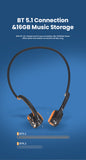 Bone Conduction MP3 Swimming Headphones IPX8 Waterproof Wireless Earphones 16GB Memory Microphone A2DP Bluetooth Earphone