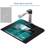 Aibecy USB Document Camera Scanner Capture Size A3 HD 16 Mega-pixels High Speed Scanner with LED Light for Books Watermarks Set