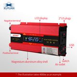 Corrected Sine Wave Car Inverter DC48V60V72V to AC220V Home High Power Solar Converter 3000W 4000W 6000W Peak Power