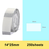 10 Rolls D11 Transparent Label Paper Barcode Price Size Name Blank Labels Waterproof Tear Resistant 14*30mm 210sheets/roll