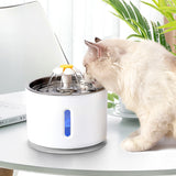 Pet Dog Cat Water Fountain Electric Automatic Water Feeder Dispenser Container LED Water Level Display For Dogs Cats Drink