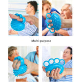 1 Pcs Finger Silicone Grip Ball Massage Rehabilitation Training Elderly Fitness Exercise Golfer Finger Strength Circle Grip