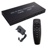 2021 New Vedio Connection Supplies Universal HDMICompatible Video Wall Controller Splitter 2X2 Universal Video Accessories