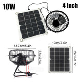 10W Solar Panel Powered Fan Mini Ventilator Monocrystalline with  Solar Exhaust Fan for Greenhouse Motorhome Chicken
