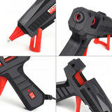 7/11mm Silicone Gun Hot Glue 30W/60W/100W Professional Deco Handgun With Bullets Metal Home Tools Toolboxes Kit Workpro