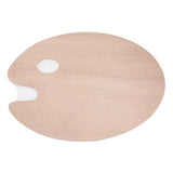 Wooden Minimalist Palette Student Oval Oil Painting Gouache Brush Set Painting Paint Palette Paint Tray Art Supplies