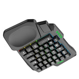 One-handed Keyboard Left-handed Compact Mini Portable Game Keypad for Chicken Game PC PS4 Gaming Keyboards 35Key