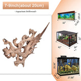 Natural Aquarium Driftwood Decor Irregular Branches Reptile Habitat Ornament 7" - 9" Long for Fish Tank Above 15 Gallons F21 22