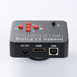 Full HD 38MP 2K 1080P 60FPS Industry Video Microscope Camera HDMI-compatible USB Simultaneous Output Magnifier Chip Phone Repair