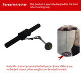 Gym Fitness Forearm Trainer Strengthener Hand Gripper Strength Triceps Exerciser Weight Lifting Rope Waist Roller Power Stick