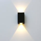 Geborsteld Zwart Zilver Dubbele Kop Wandlamp Led Up Down Wandlampen Opzij Gang Woonkamer Nachtkastje Wandlamp Armatuur RF111