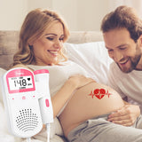 LCD Portable Fetal Doppler Display Without Radiation Ultrasonic baby heart rate monitor Digital Portable Home Heartbeat monitor