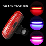 Three Colors Mountain Bike USB Charging Waterproof Safety Taillight Outdoor Night Riding Day Wolf Star Warning Light