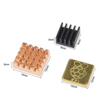 12 pcs Lot Raspberry Pi 3 Heat Sink Copper Aluminum Heatsink Radiator Cooler Kit for Raspberry Pi 3B+ Plus 2